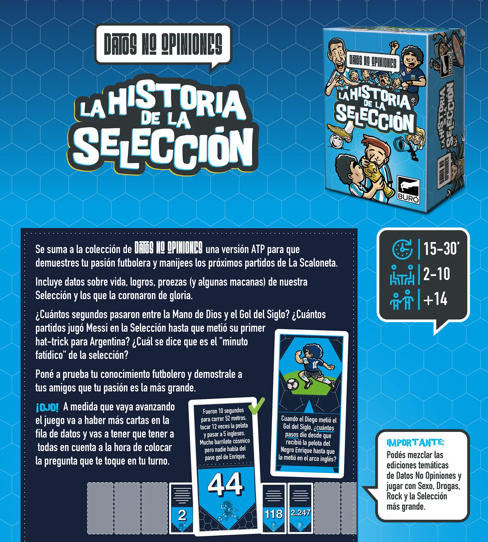 Cómo se juega a Datos No Opiniones: La Historia de la Selección