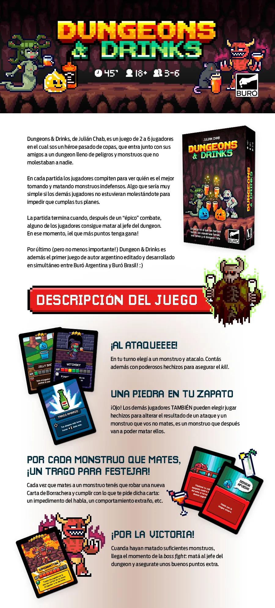 Cómo se juega a Dungeons & Drinks