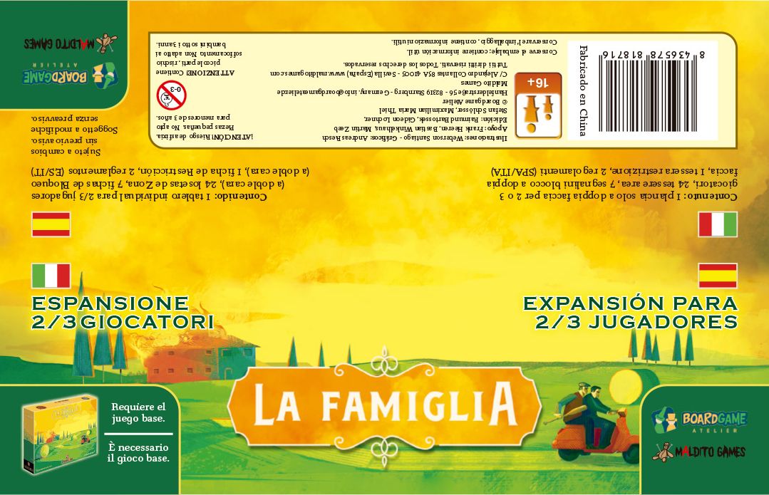 Expansión para 2/3 jugadores - La famiglia: La gran guerra de la mafia (ES/IT)