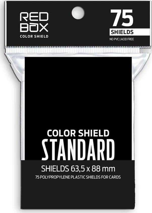 Folio Protector Color Shield Negro (63.5 x 88) - 75 unidades