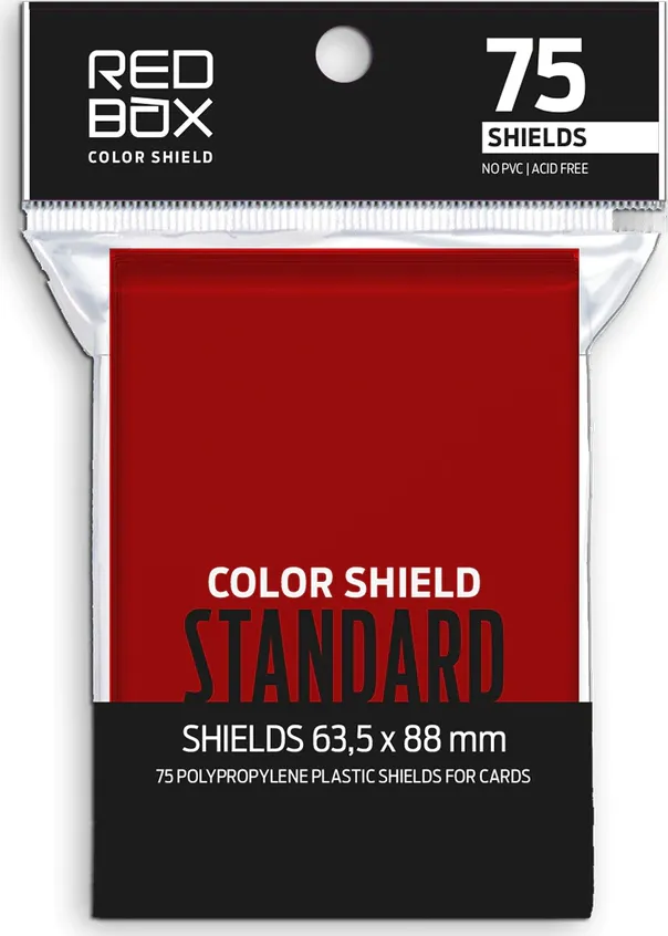 Folio Protector Color Shield Rojo (63.5 x 88) - 75 unidades