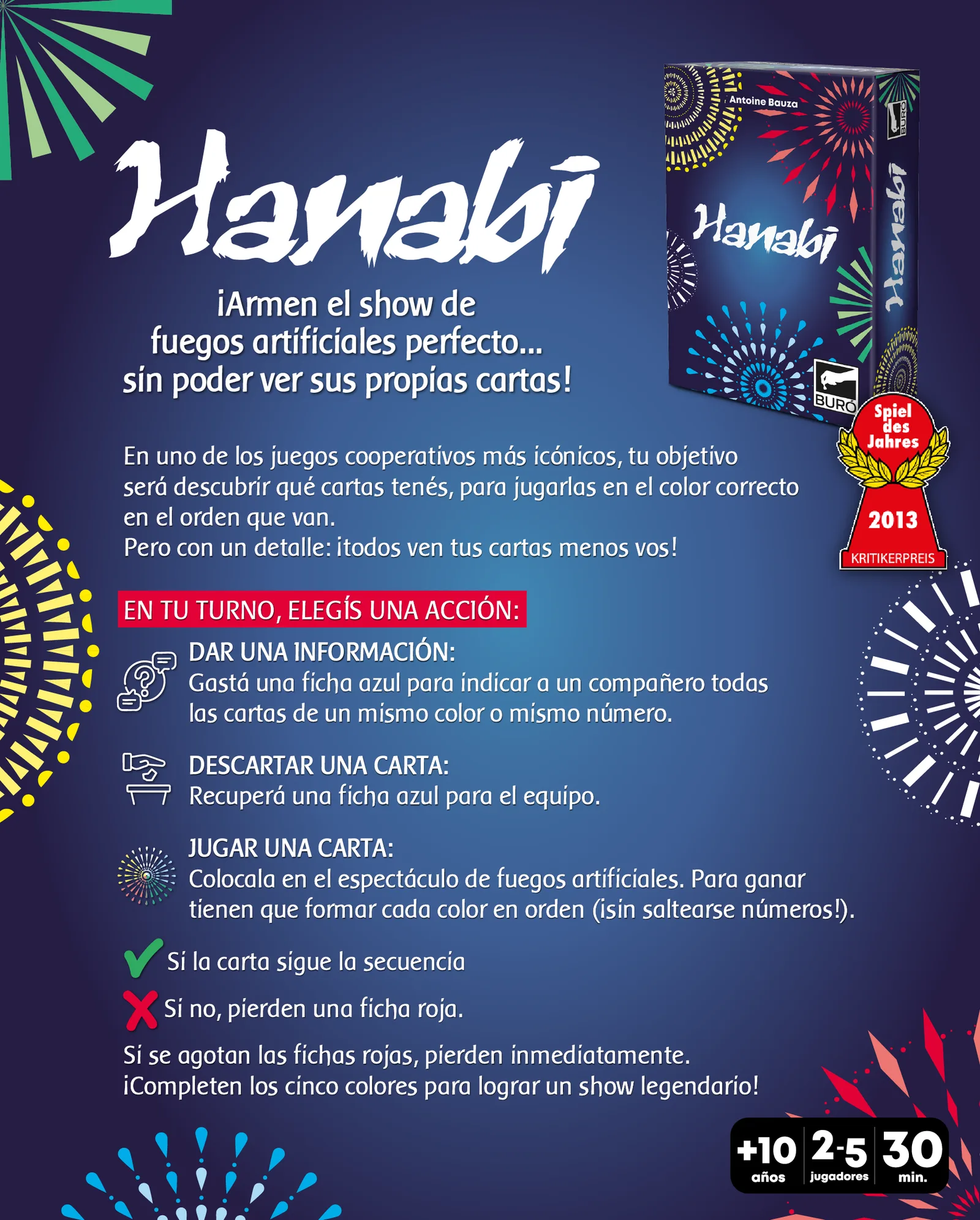 Cómo se juega a Hanabi