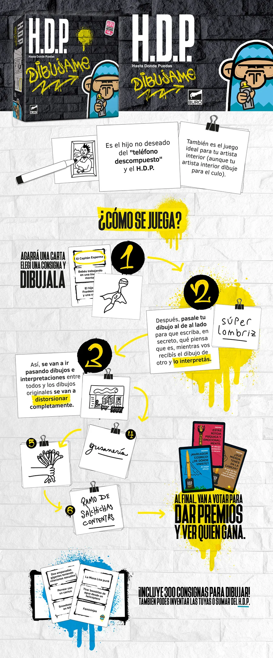 Cómo se juega a HDP Dibujame
