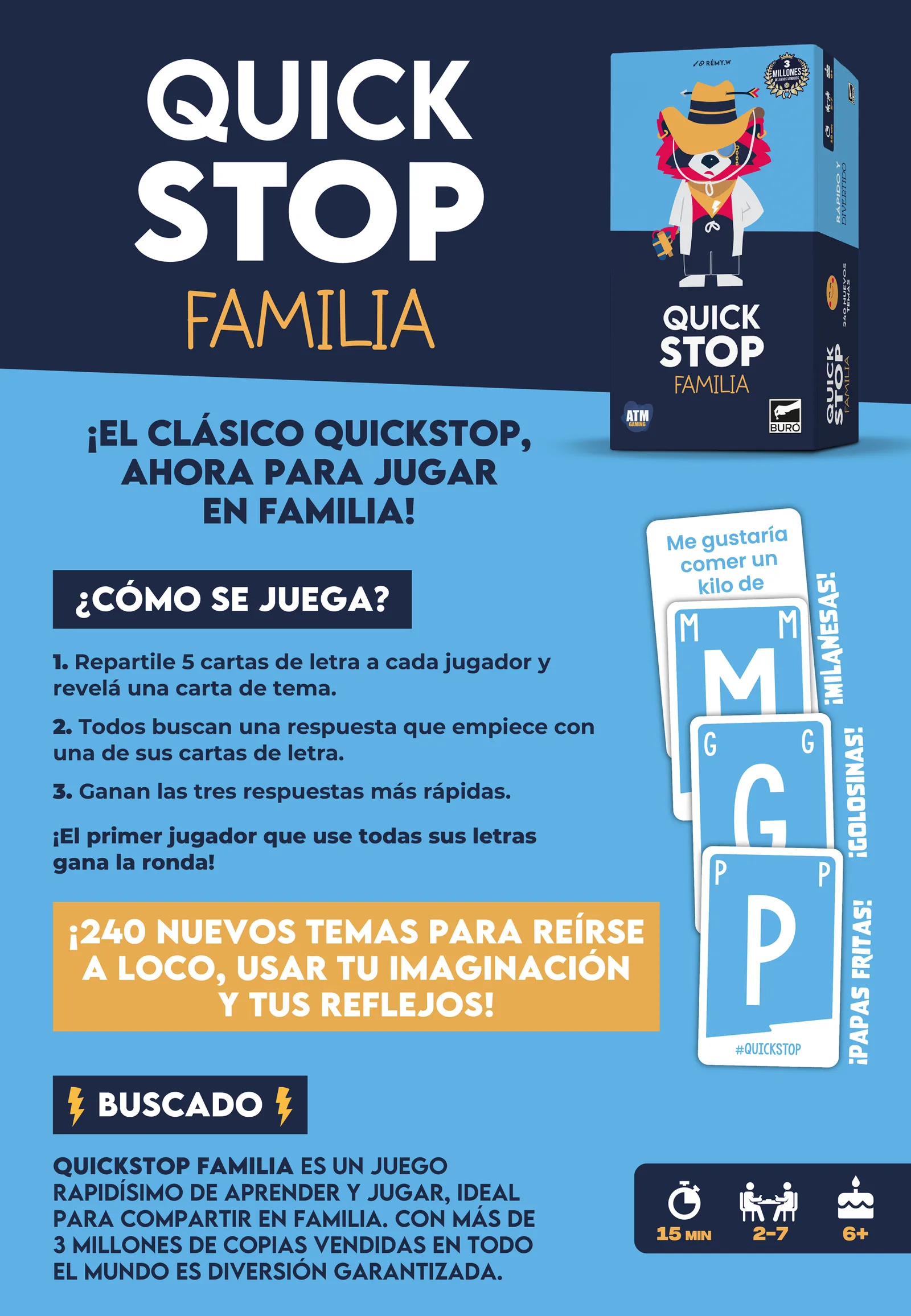 Cómo se juega a Quickstop Familia