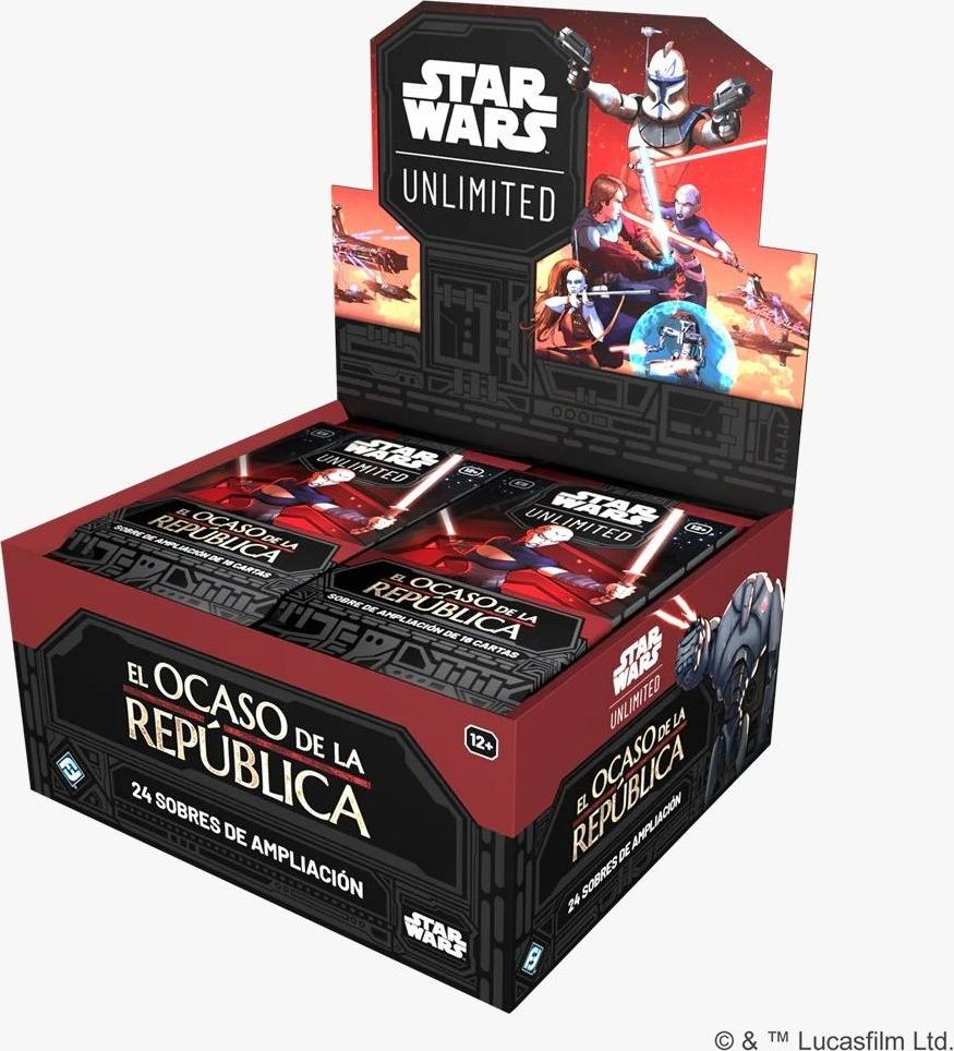 STAR WARS UNLIMITED - BOOSTER DISPLAY (24) ESPAÑOL - TWILIGHT OF THE REPUBLIC