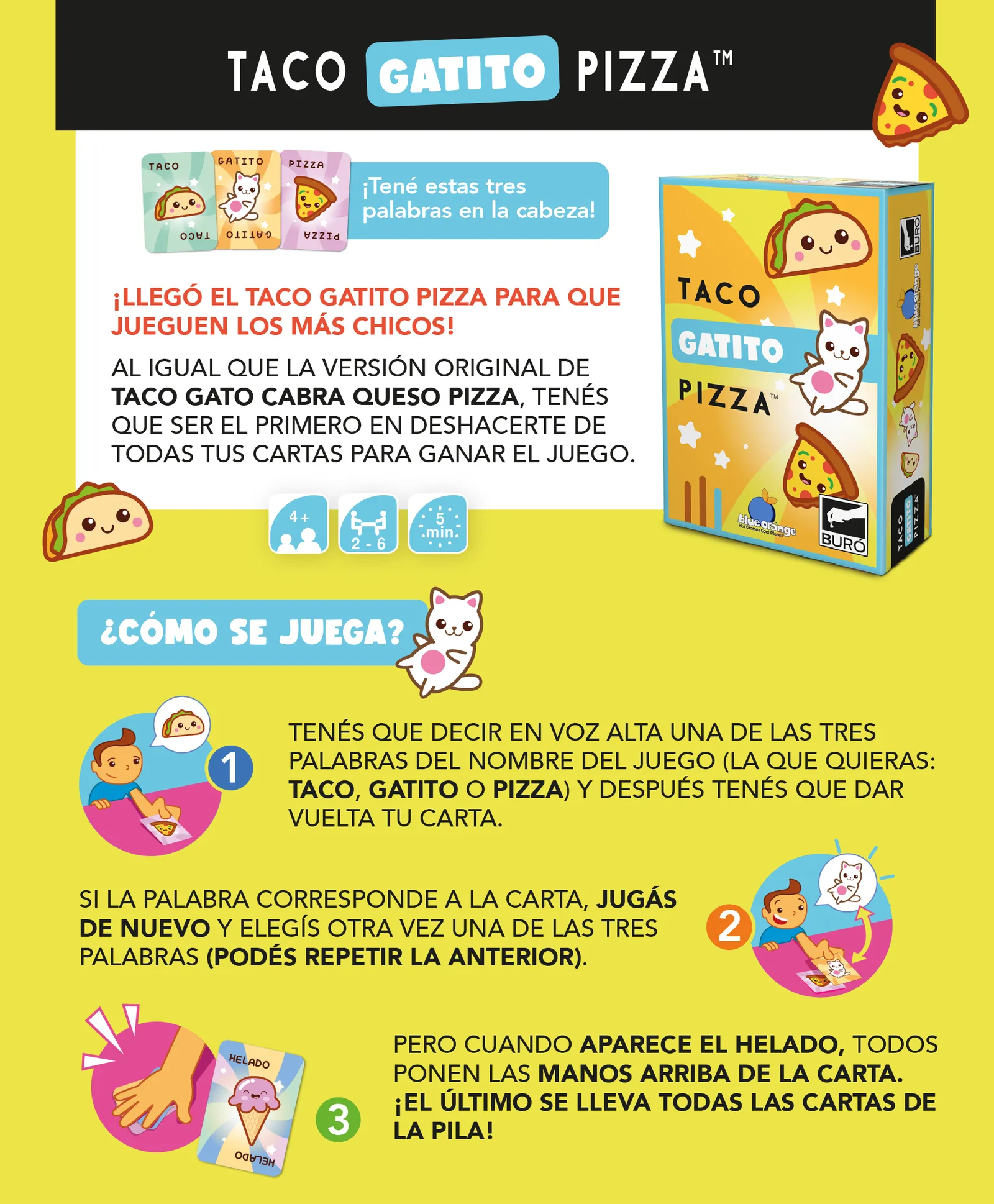 Cómo se juega a Taco Gatito Pizza